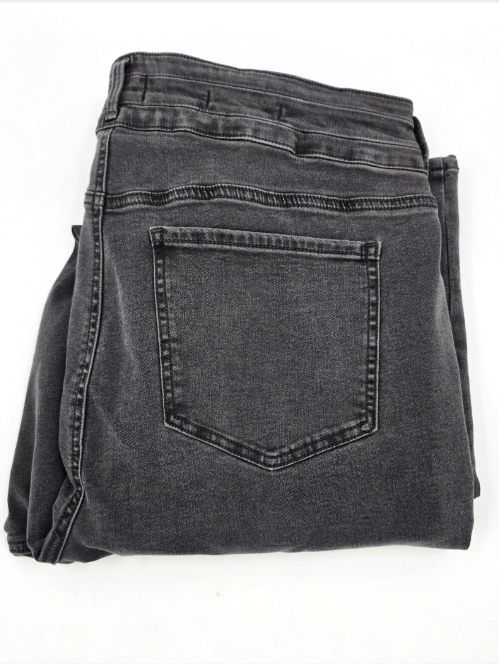 NYDJ Marilyn Straight Jean Plus 16W Faded Black Wash Denim Stretch LiftxTuck